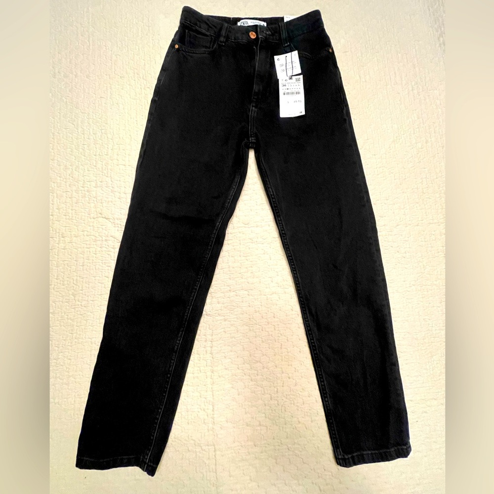 Zara Black New With Tags Jeans Sz 4